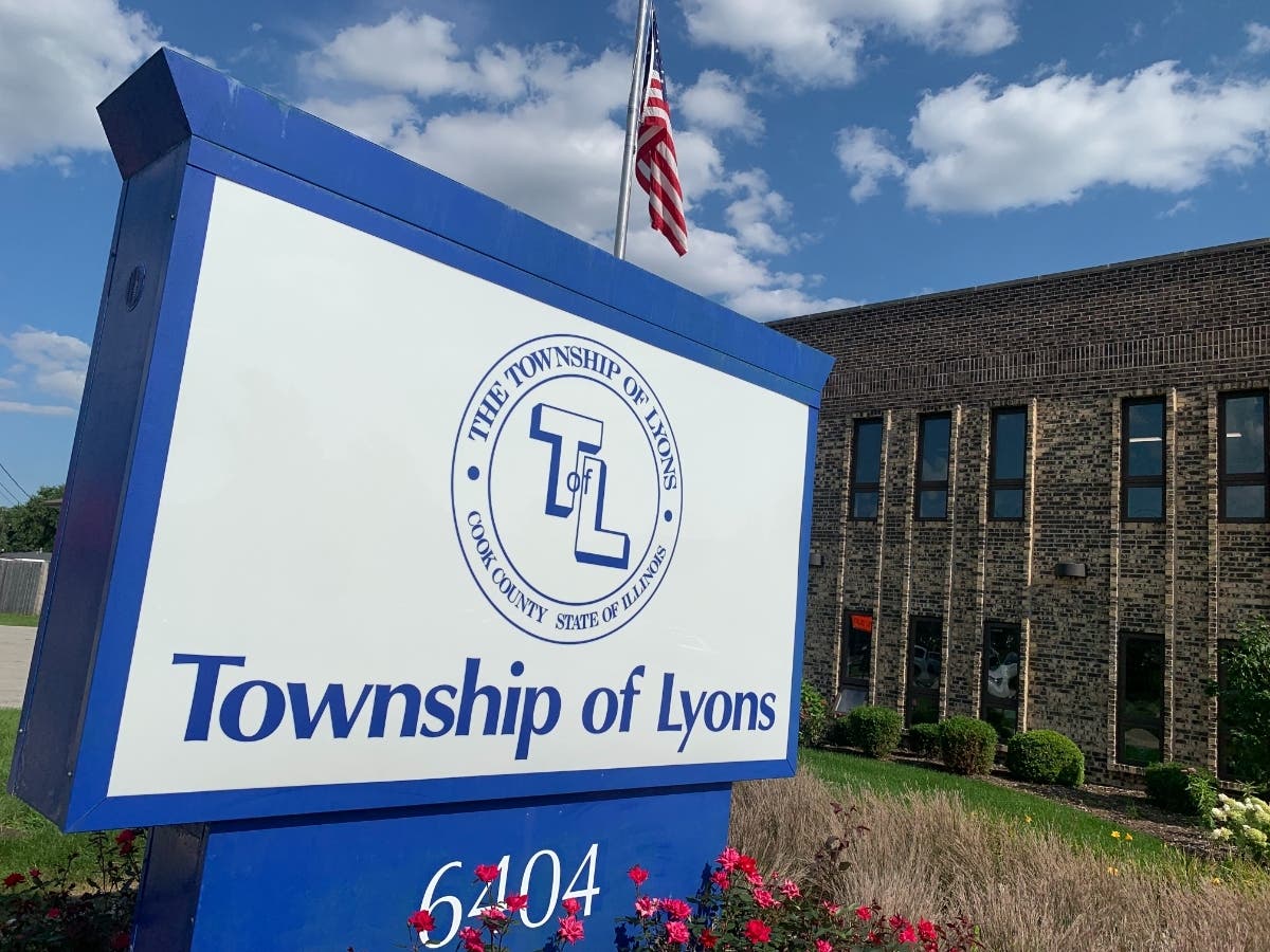 The Lyons Township office was where a kiss was believed to have taken place between two elected officials last month. Video of that moment is in dispute.