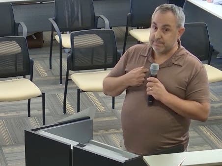Western Springs resident Osman Keskin expressed his frustration Monday over the village's permitting process.
