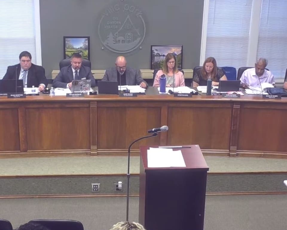 The Villa Park Village Board in August discussed a trustee's secret recording of the finance director. Prosecutors have looked into the matter.