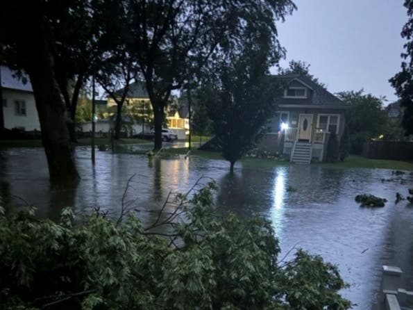 The neighborhood at Sunnyside and Olive avenues suffered from flooding twice in July. Residents want action.