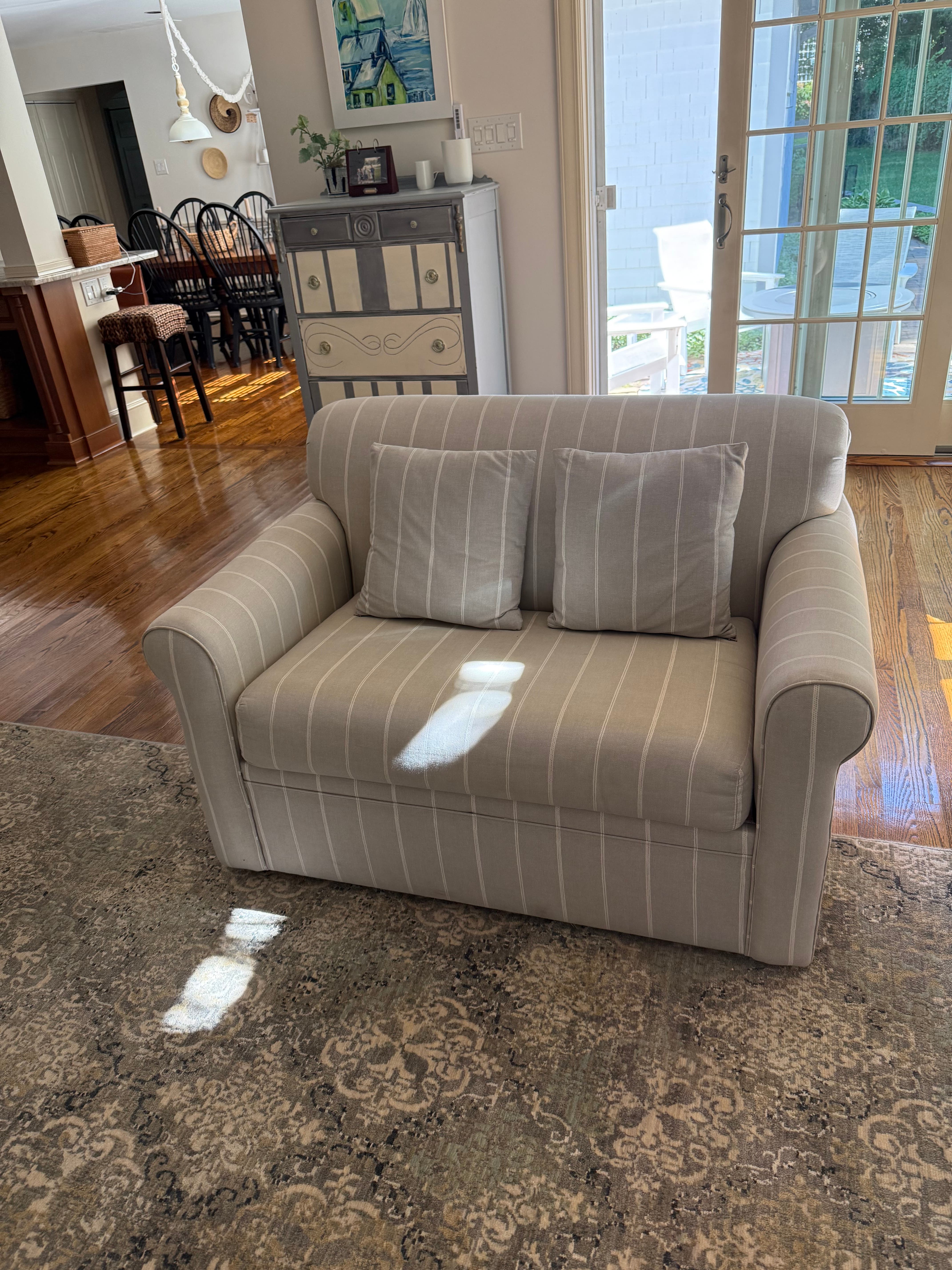 Two twin sleeper sofas