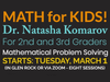NEW Spring Math Class via ZOOM for Kids grades 2nd - 3rd. 