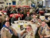 Troop 17 Adult Leaders and Cannon Family attend Banquet to witness Vigil Ceremony.