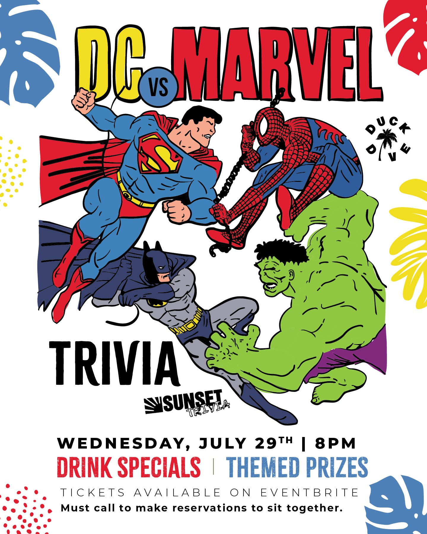 Marvel vs DC Trivia at The Duck Dive