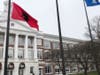 Greenwich Town Hall Flag Raising- Dec 1, 2019