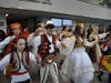 AYC students during traditional Albanian Dance, Choreographed by Angjelina Nika