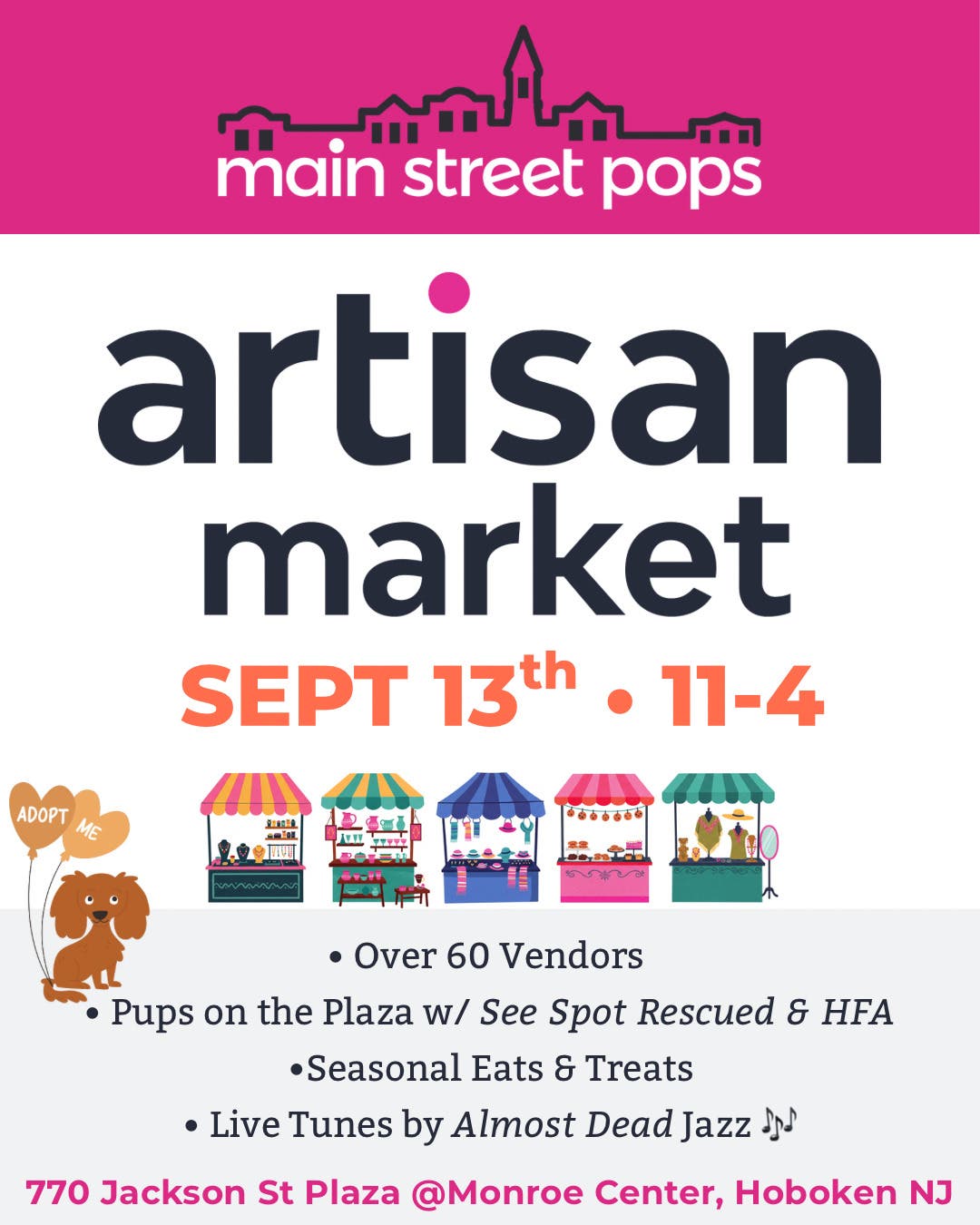 Main Street Pops September Artisan Market