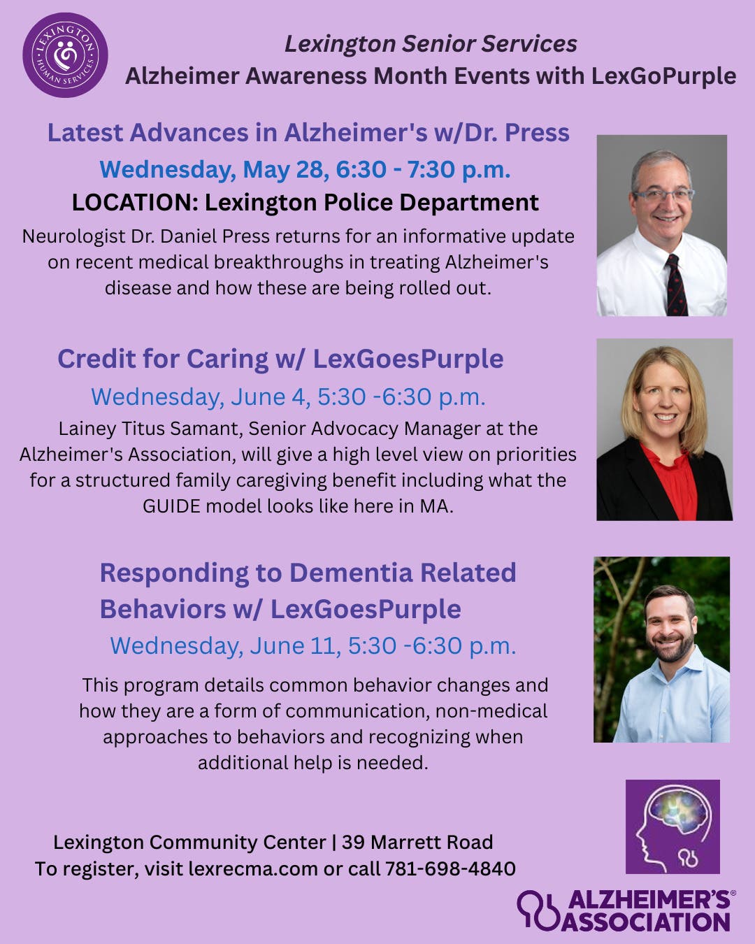 Responding to Dementia Related Behaviors with LexGoesPurple