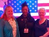 L to R: Betty Daly 35th Democratic State Central Committee Rep., Merry C. Garrett Nominee of the Connecticut Democratic Party for State Senate 35th District and Phyllis Winkler Vernon Democratic Town Committee Delegate