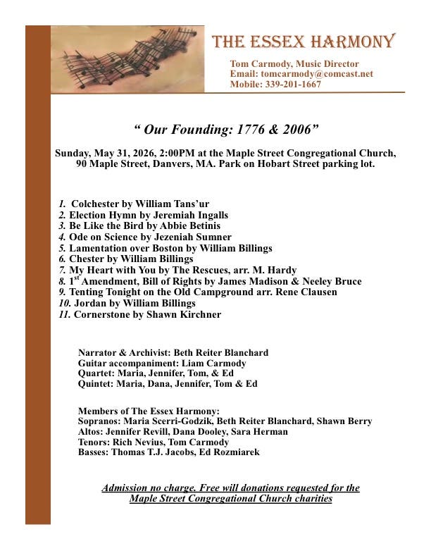 Essex Harmony Concert