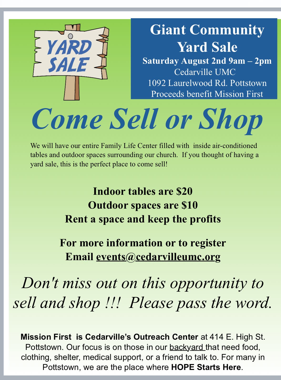 Community Yard Sale