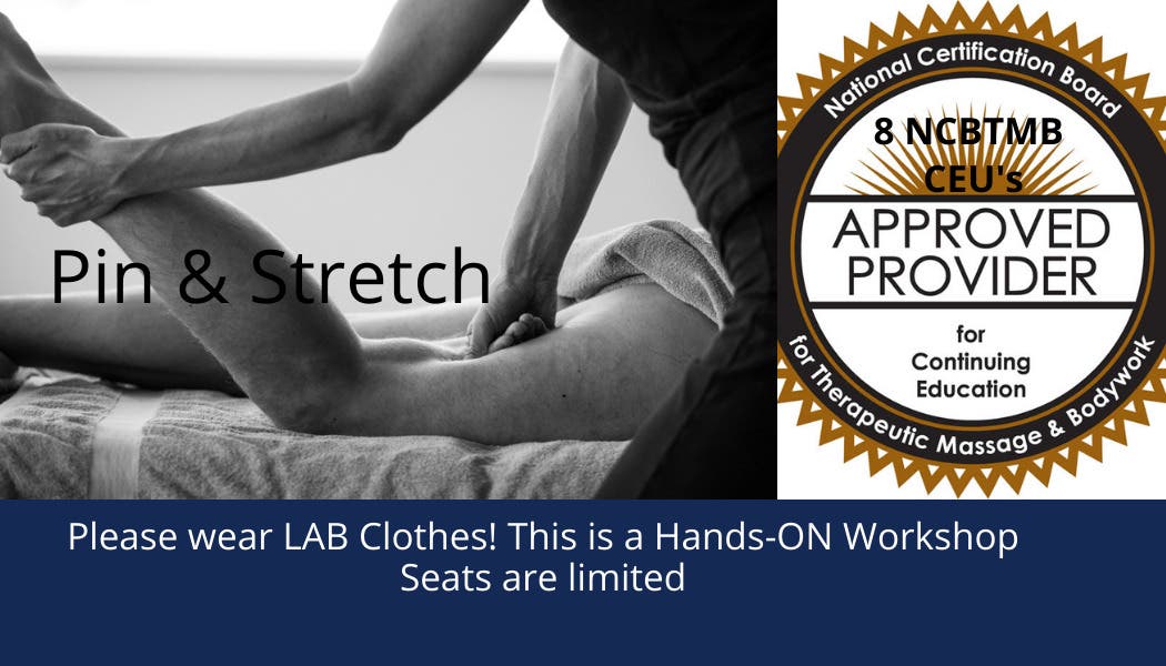 Dec 15 Pin Stretch Massage Therapy NCBTMB 8 CEU Course Malvern 