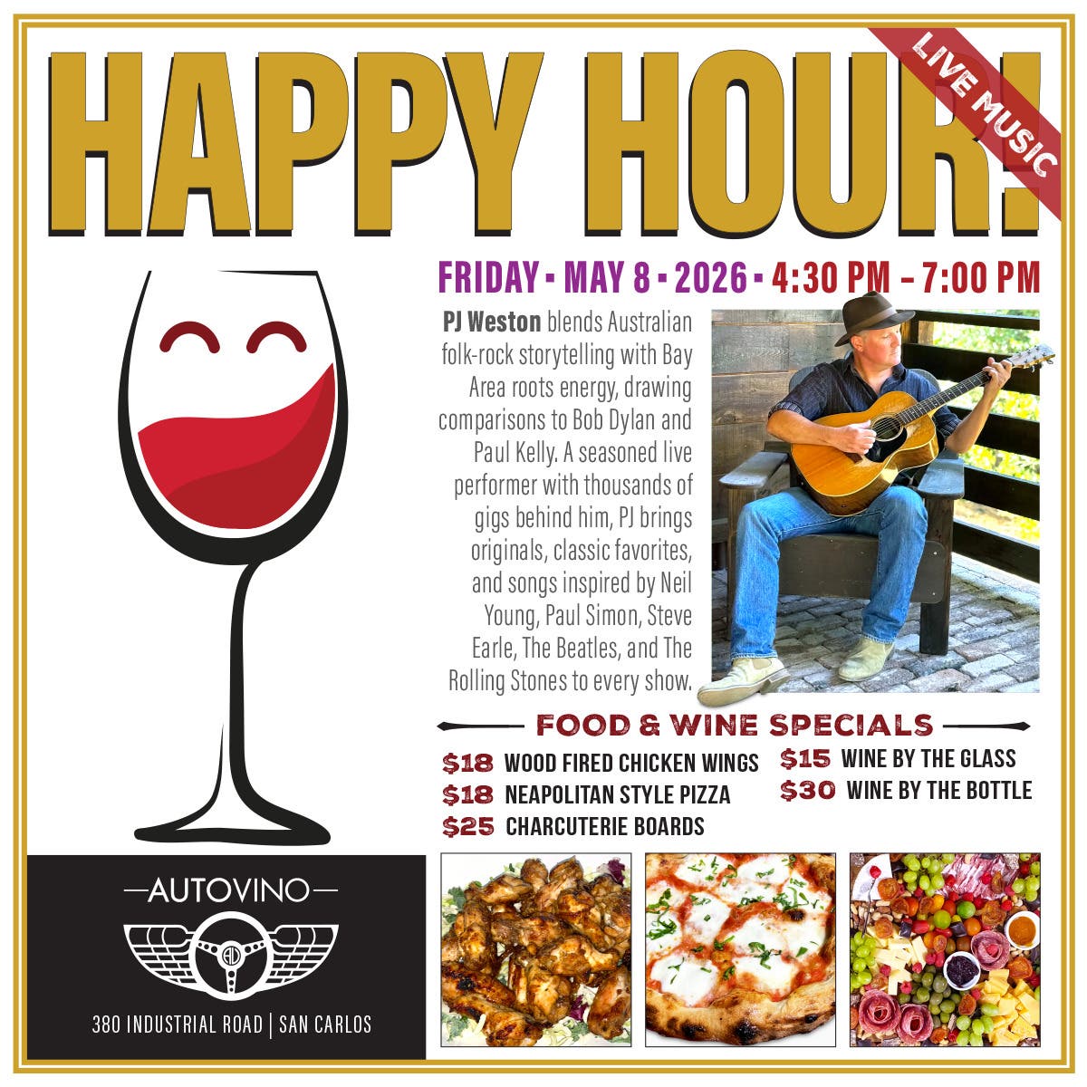 Friday Night Happy Hour @ Auto Vino