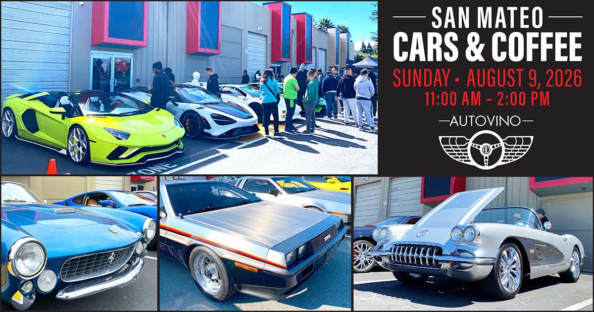 San Mateo Cars & Coffee at AutoVino: Where the Peninsula Car Community Meets