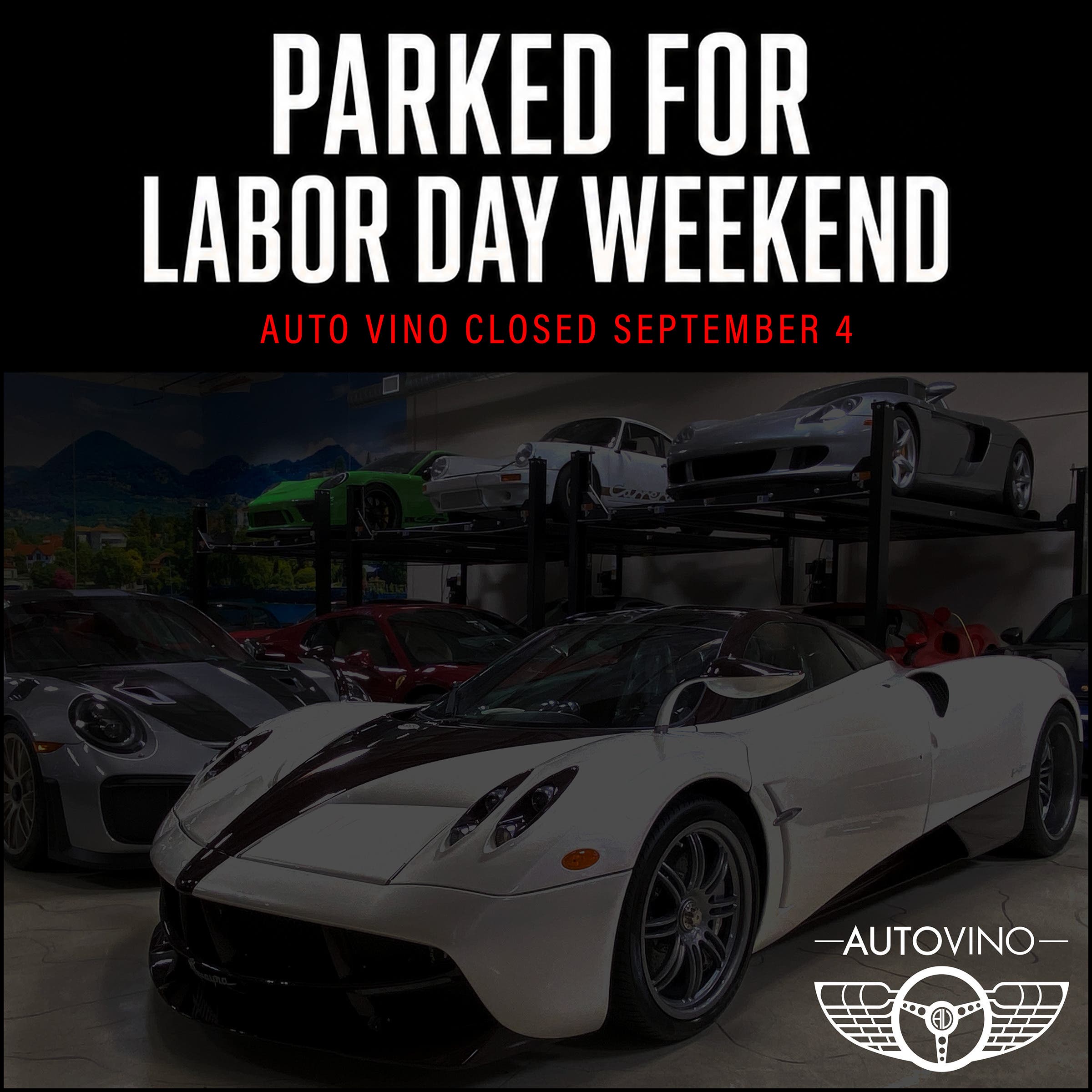 AutoVino Closed Friday, September 4 — No Happy Hour