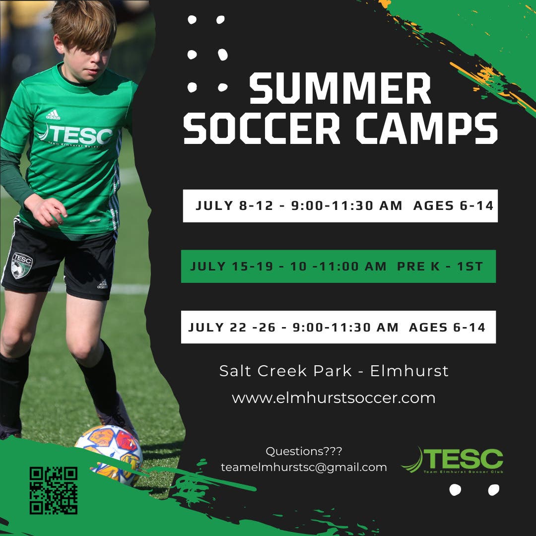 Jul 10 team elmhurst summer soccer camps elmhurst il patch