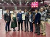 Left to right: Thomas Ruggio, Robyn R. Waller, Ph.D., Seamus Carey, Ph.D., Noam Bramson, Sunghee Lee, Ph.D., Bret Sanner, Ph.D., and Benjamin Gaines, Ph.D.