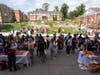 Iona University-branded giveaways included t-shirts, pennants, customized Crocs charms and more.  