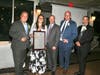 From left, Yonkers Mayor Mike Spano; Diana Costello, Sr. Director of Communications; David Kelly, Facilities Project Manager; Richard Murray, Assistant Vice President of Facilities and Campus Operations; and Scott Tangredi, BOMA Westchester President.