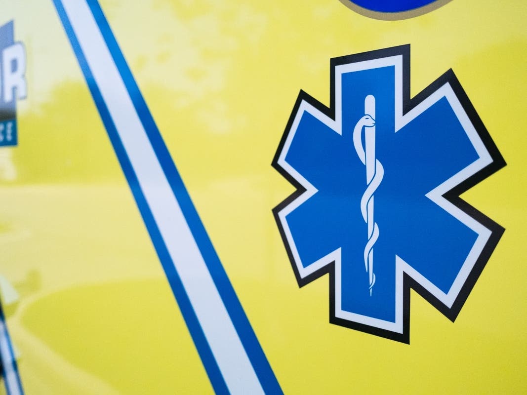 The blaze happened Sunday afternoon, authorities said. 