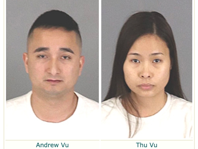 The married couple arrested during Thursday's raid at a home in Lake Elsinore.