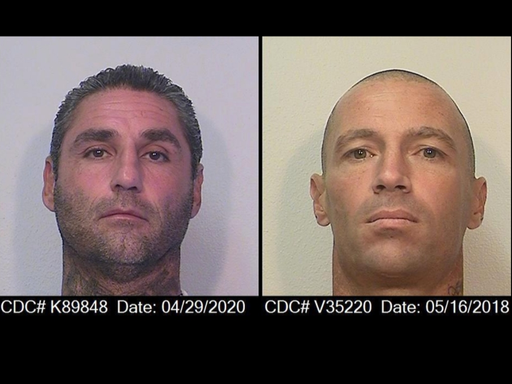 The prisoners suspected in Hargrave's killing. From left: Michael Arzaga and Matthew Thornton.