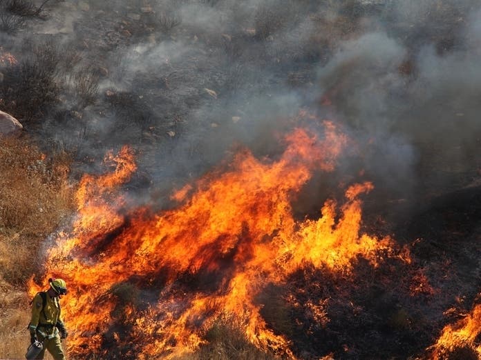 The fire broke out Saturday morning (file image).