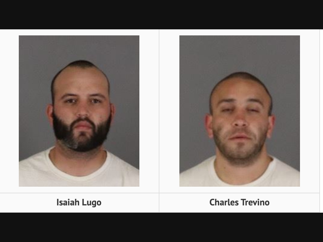 The two suspects (shown) were booked on suspicion of murder at the Byrd Detention Detection Center in Murrieta, where each is being held in lieu of $1 million bail.