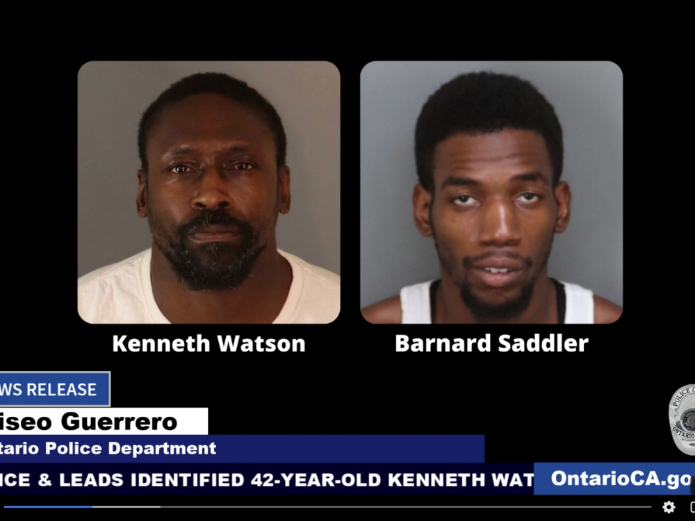 The suspects, Kenneth Earl Watson and Bernard Saddler.
