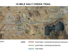 A map of the Salt Creek Trail Project.