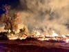 The blaze, dubbed the Varner fire, burns in Indio.