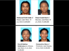 The four men who are wanted in connection with the alleged armed robberies.