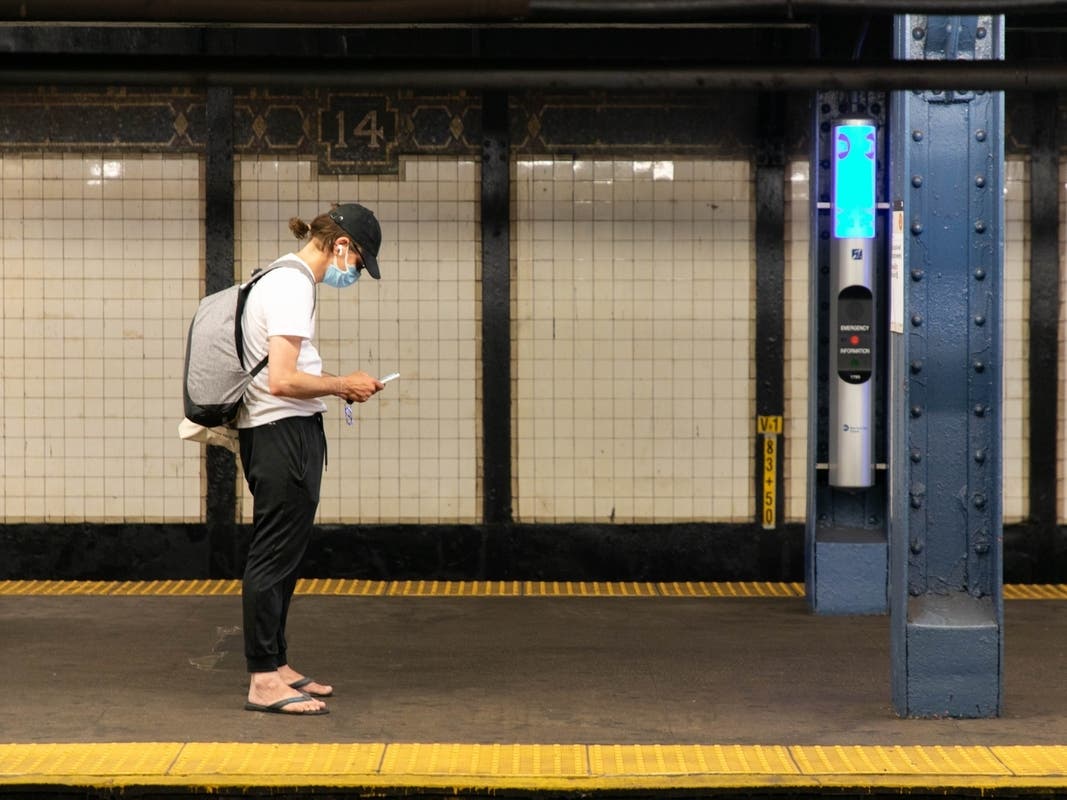 The CDC first issued an order mandating masks on public conveyances in January 2021, saying "traveling on public transportation increases a person's risk of getting and spreading COVID-19."