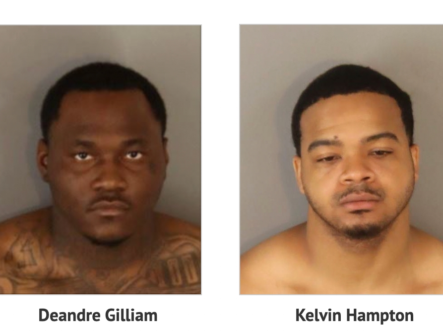 Deandre Jaquincy Gilliam (left) and Kelvin Hampton are suspects in an alleged hold-up in Thousand Palms. 
