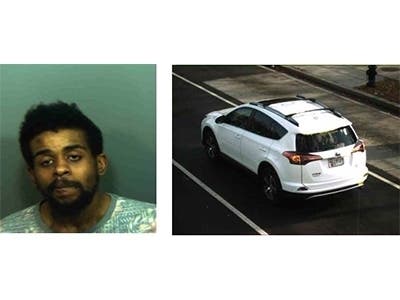Detectives with the Metropolitan Police Department are seeking Patrick Roberts Jr., who they believe is occupying this Rav 4 SUV.