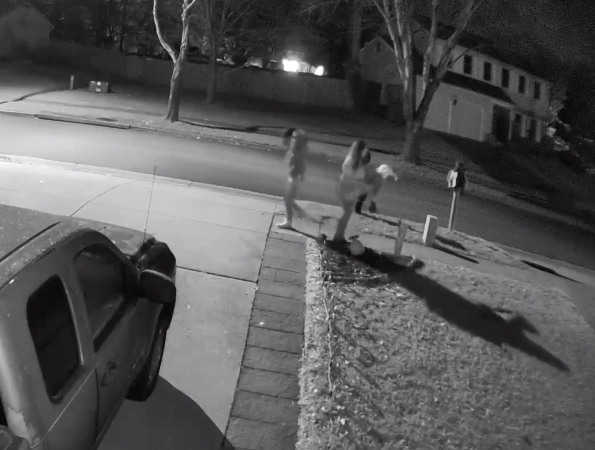 City of Bowie Police are seeking the public's help in identifying two individuals who vandalized a holiday display.