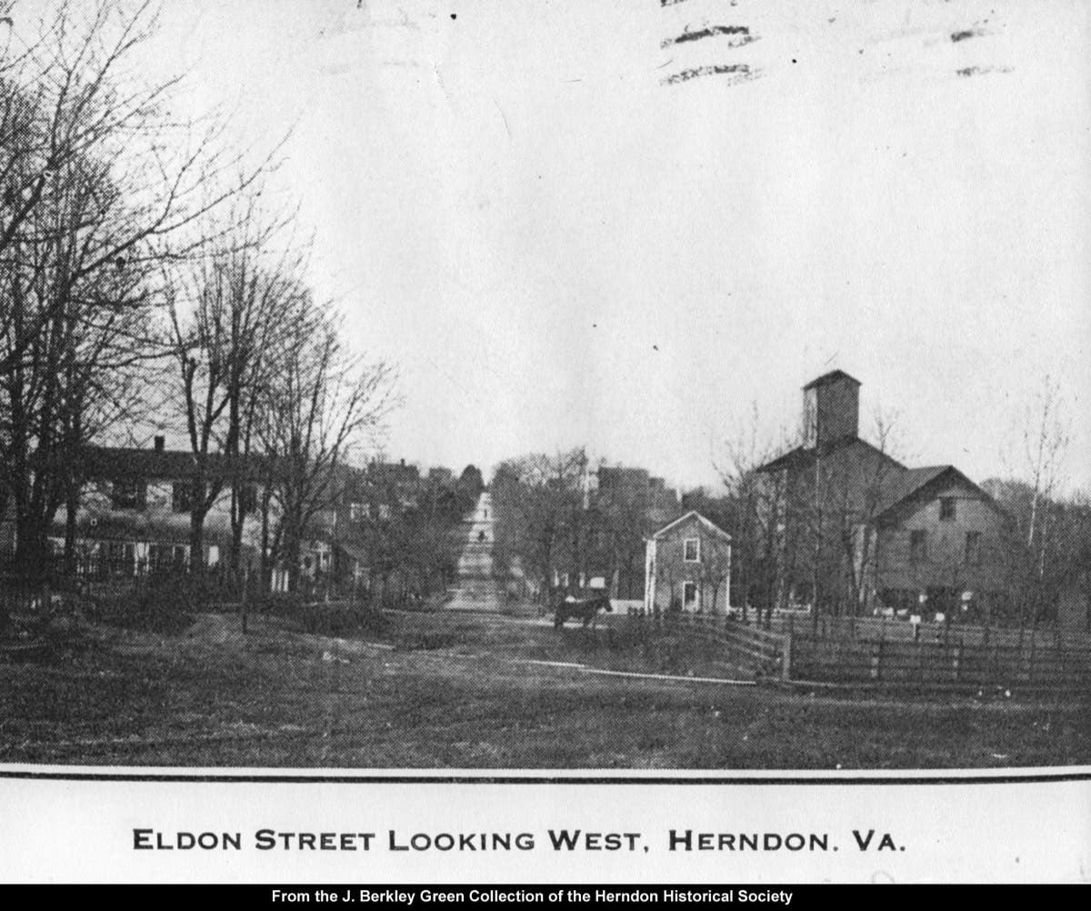  Elden St. looking west, early 1900s.  
