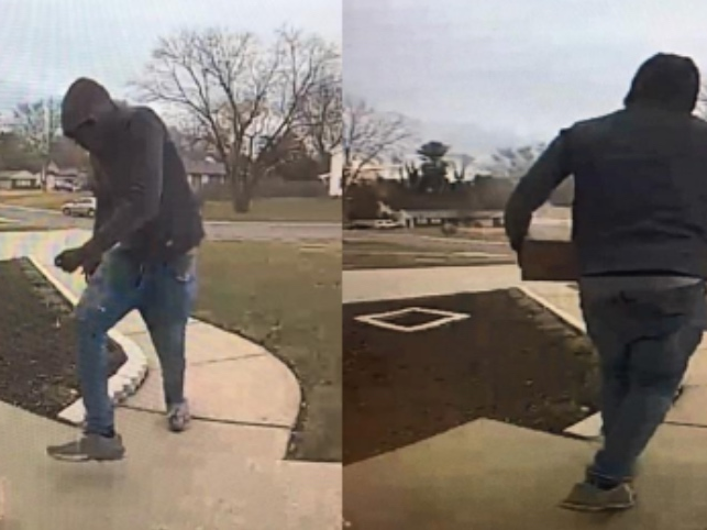 Bowie Police released this image of a man stealing a package from a Bowie doorstep on Dec. 4.