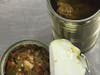 Customs officials at Washington Dulles International Airport confiscated nine unlabeled pop-top cans that contained 4.5 pounds of prohibited beef products.