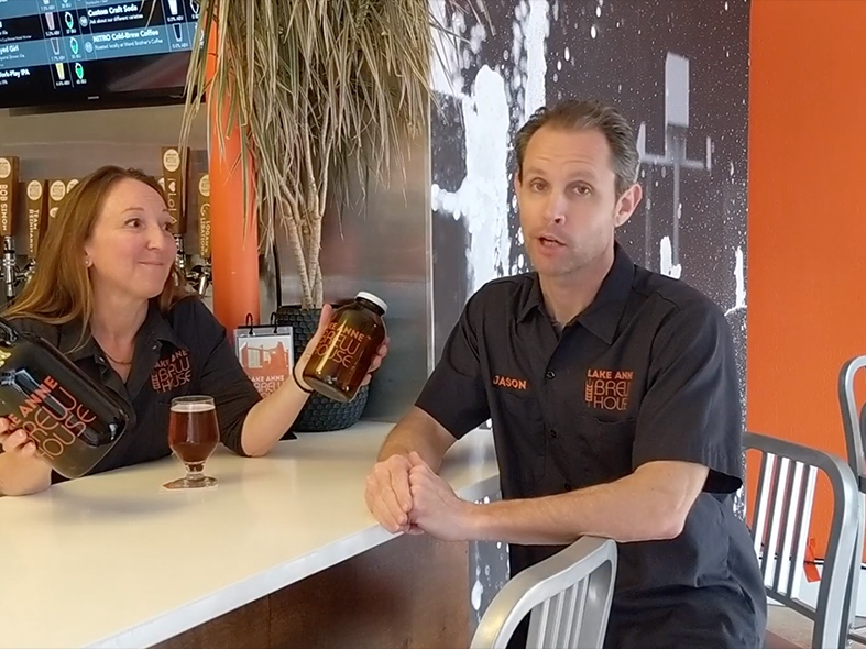 Melissa and Jason Romano of the Lake Anne Brew House & Nordic Knot Pretzels were among the local small business owners who took part in the “We are Small Business - Ways To Support Our Local Businesses While Practicing Social Distancing” PSA.