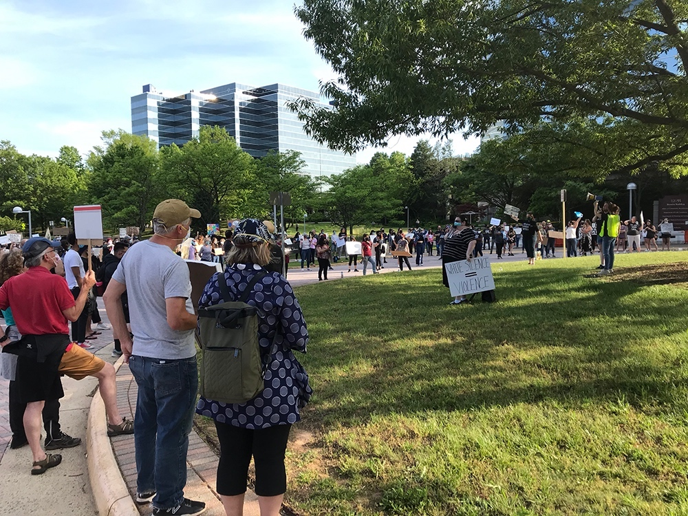 Hundreds Gather Outside Fairfax Police HQ For Peaceful Protest | Reston ...