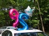The Reston office of Long and Foster brought balloons an a banner to Marguerite Nafey's South Reston home Thursday, to wish her a happy 92nd birthday.​