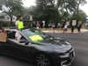 Participants in the Herndon Car Rally - Justice for Black Lives were met with applause and signs of support along Elden Street.