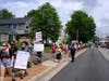 Protesters take a 1-mile march through Herndon Saturday, June 6 to show their support for the Black Lives Matter movement.