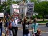 Protesters take a 1-mile march through Herndon Saturday, June 6 to show their support for the Black Lives Matter movement.