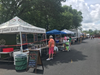 The Herndon Farmers Market is a "one-way market" this year, which is one of the precautions put in place to stem the spread of COVID-19.