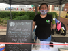Wendy Martinez of the BB Juice Bar was selling fortifying juices at Thursday's market.