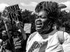 Groups of demonstrators gathered on the National Mall in Washington, D.C., on the Fourth of July to protest for racial justice.