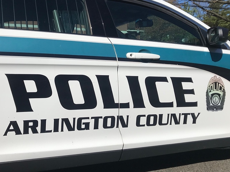 Arlington County Police charged a Decatur, Georgia, man Friday after they said he resisted arrest and bit a police officer. 