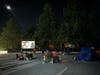 Rain delayed last Friday's Movie's Under The Starts until Saturday night.
